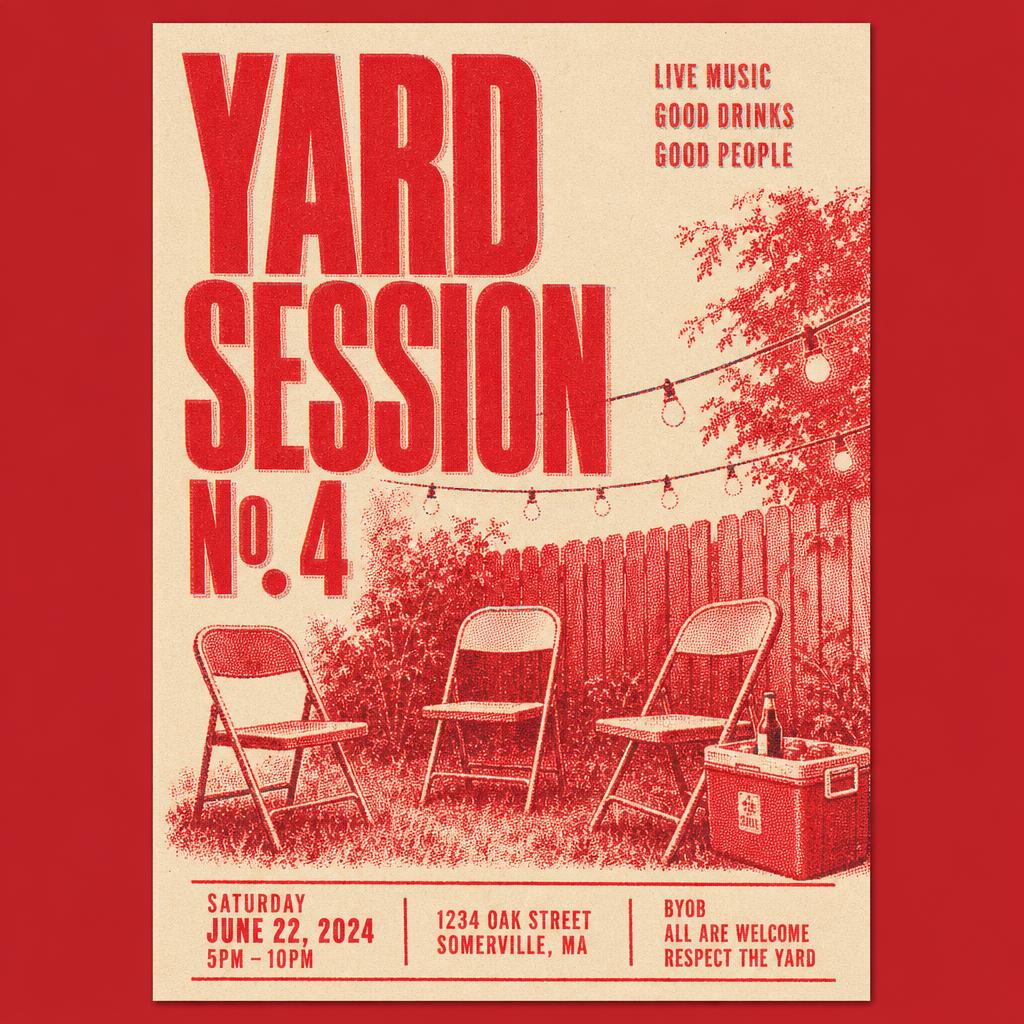 Poster for Yard Session No. 4